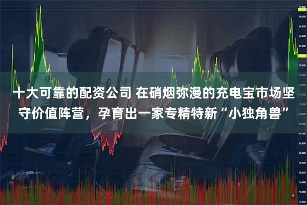 十大可靠的配资公司 在硝烟弥漫的充电宝市场坚守价值阵营，孕育出一家专精特新“小独角兽”